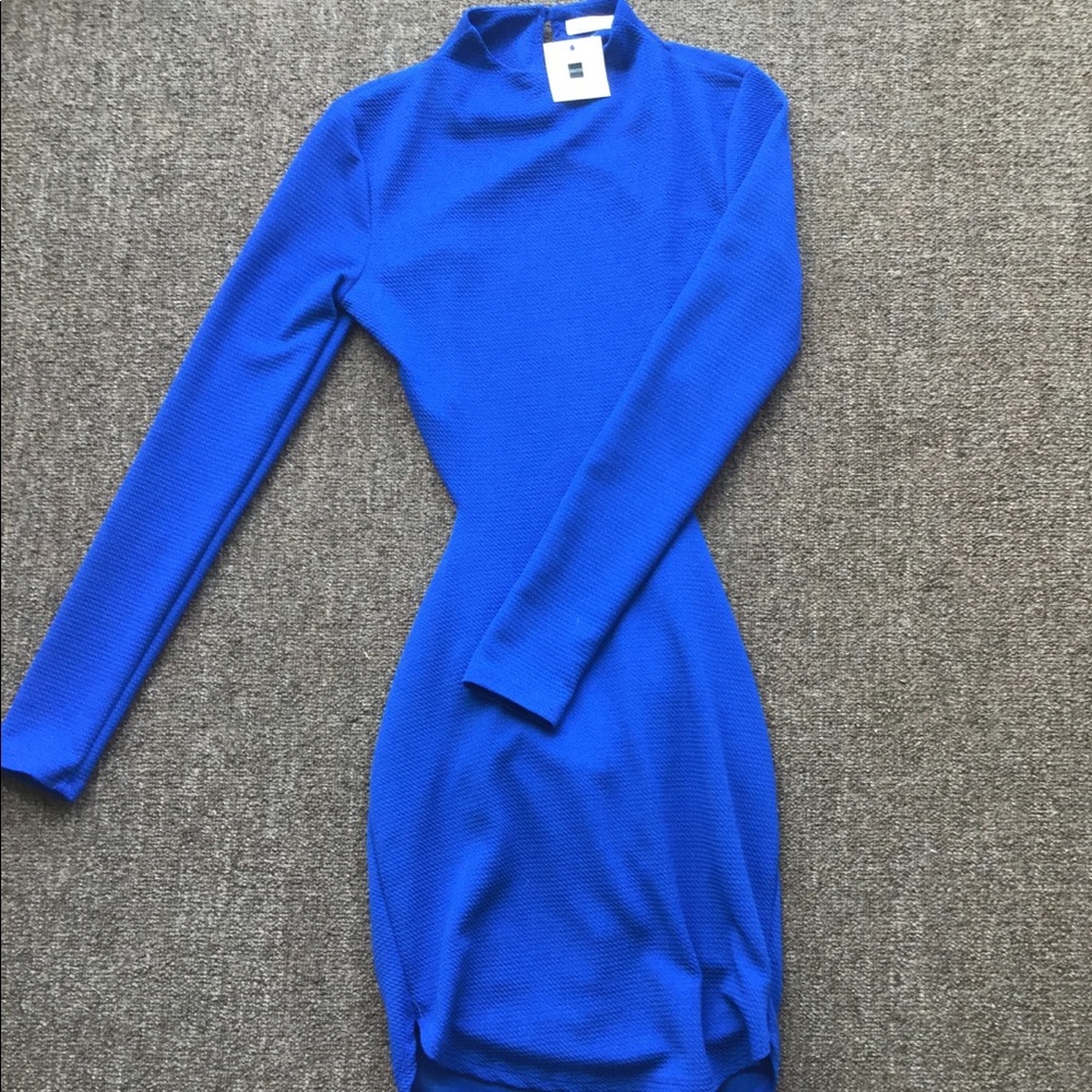 Blue backless Tik Tok dress with tags